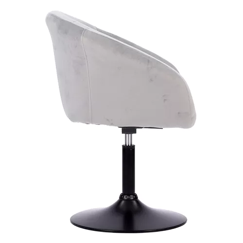 Barhocker aus grauem Samt...