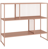 Étagère en métal vieux rose
