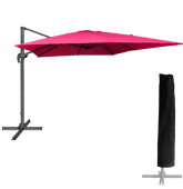 Parasol déporté carré 3x3m...