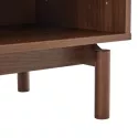 Meuble TV en bois foncé 120cm SARAH