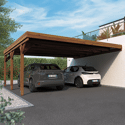 FOREST STYLE - Carport double adossable en pin VICTOR