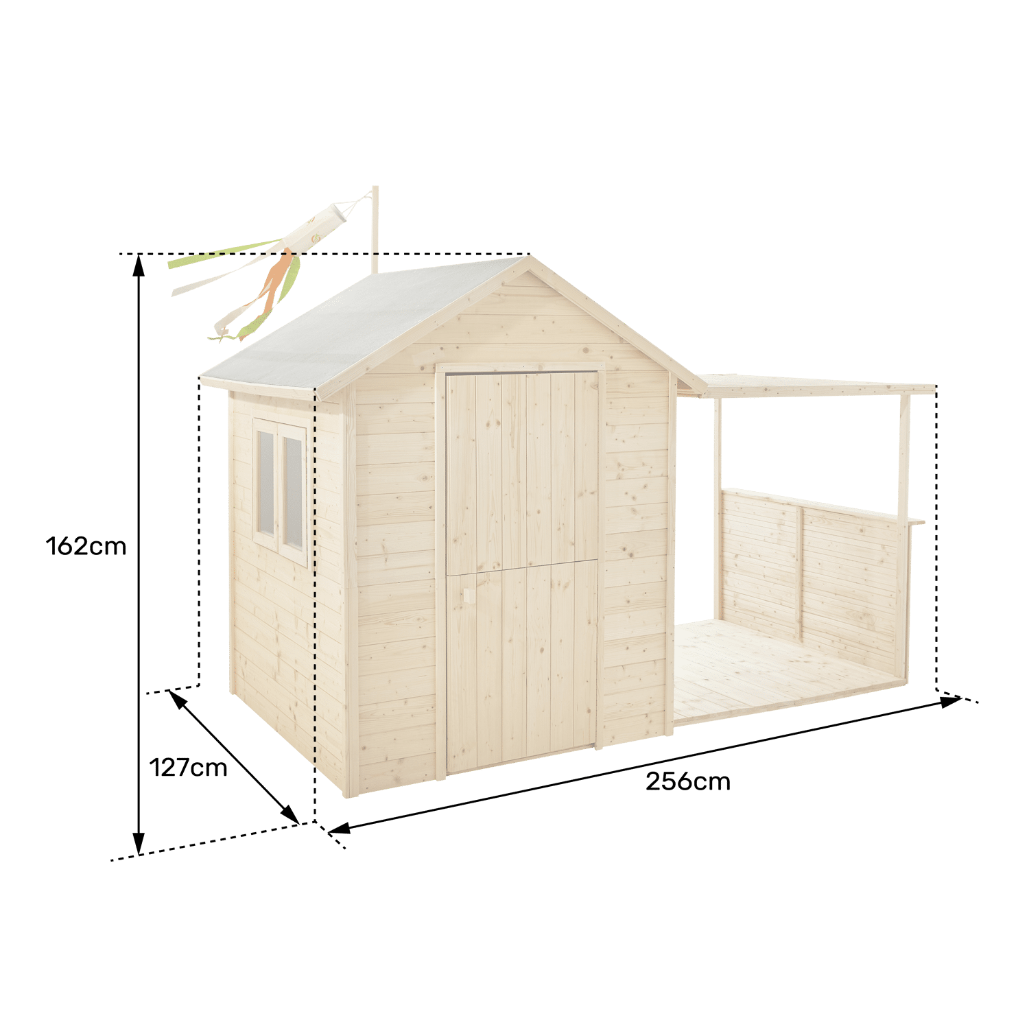 Soulet - Cabane en bois avec pergola pour enfants EUGÉNIE