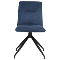 Set van 2 AREN blauwe stoffen stoelen