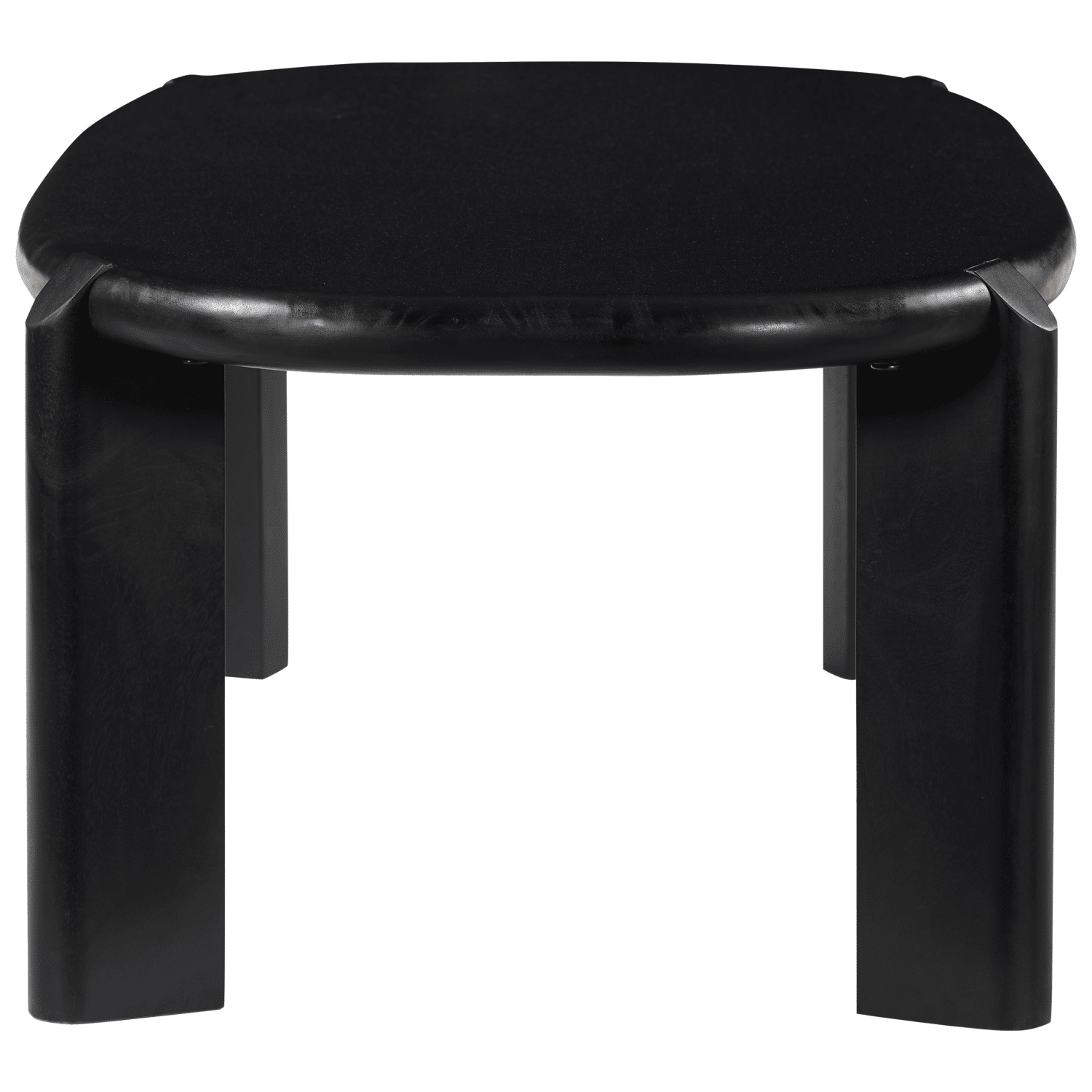 Mesa de centro em madeira maciça de manga preta 120cm