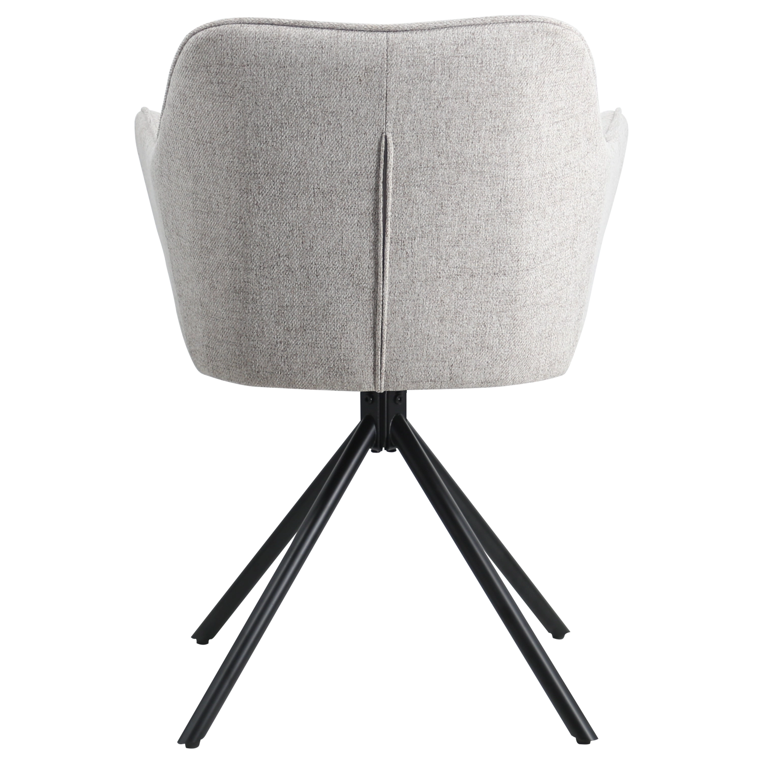 Conjunto de 2 cadeiras em tecido cinzento DANNA