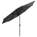 HAPUNA guarda-chuva redondo recto 3,30m de diâmetro cinzento