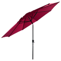 Parasol droit HAPUNA rond 3,30m de diamètre fuchsia