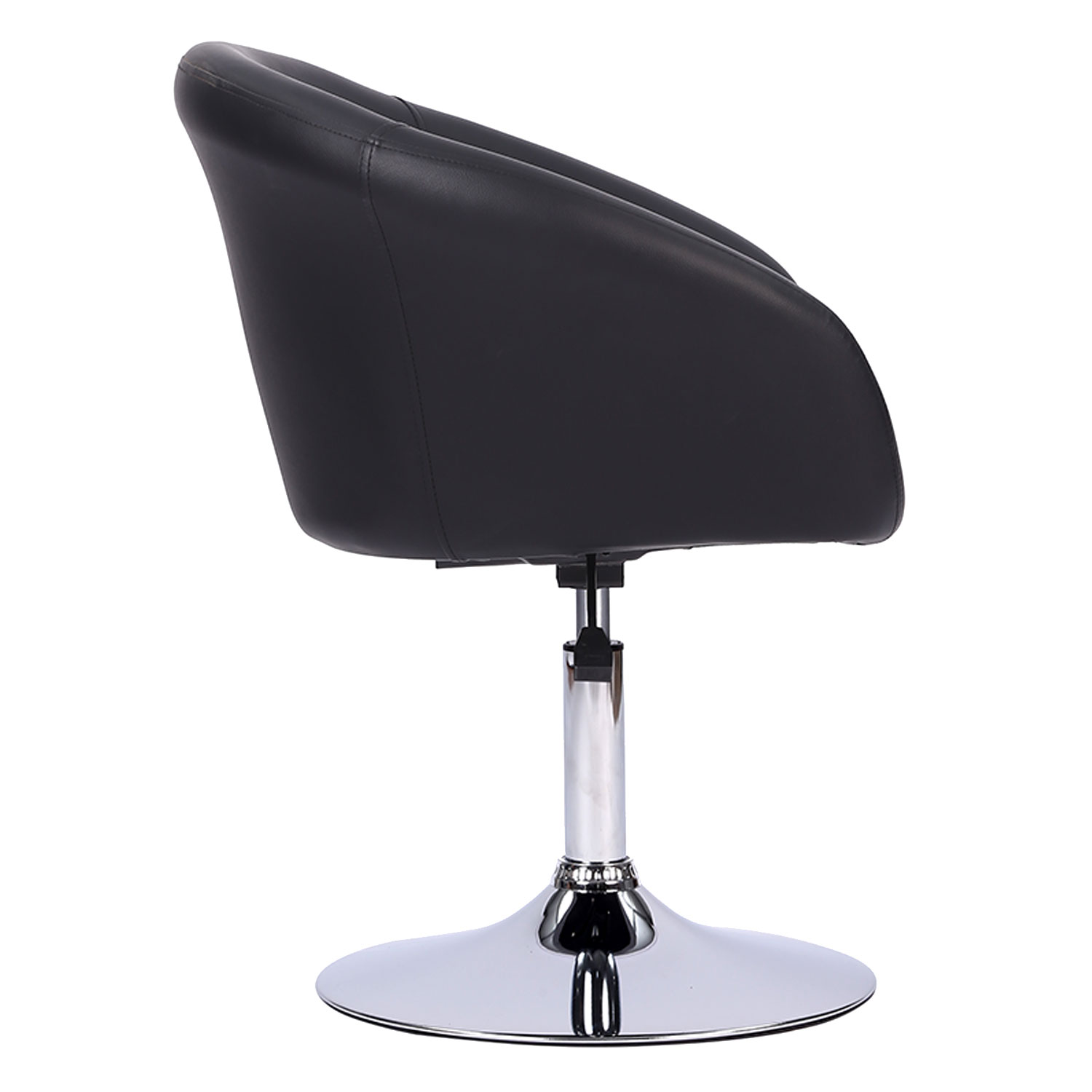 Tabouret de bar en simili noir GABIN