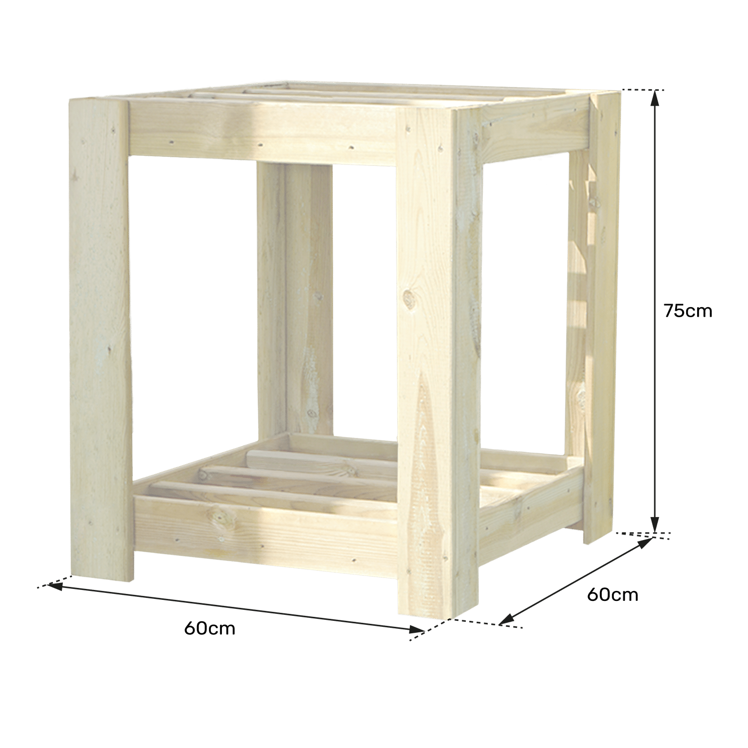 CERLAND - Range outils de jardin 60x60x75cm RENA