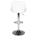 Tabouret de bar gris et blanc JASPER