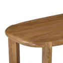 Mesa de centro em madeira maciça de manga tingida escura 120cm