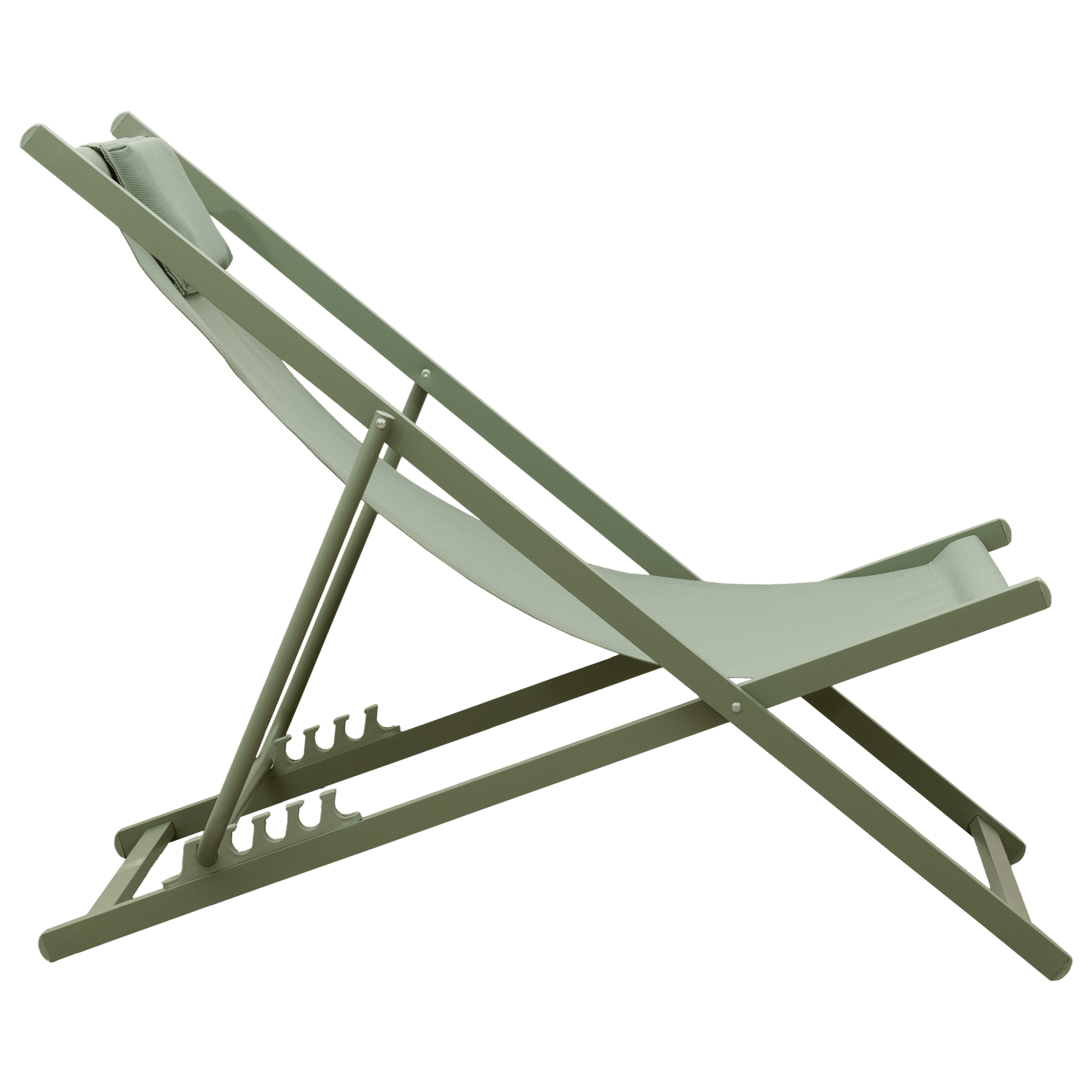Set di 2 sedie CYPRUS - struttura in textilene verde salvia/verde salvia