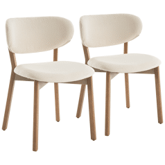 Set di 2 sedie AURA beige...