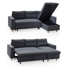 WADE 3 zits hoekslaapbank...