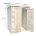 CERLAND - Armoire de jardin 156x135,6x195cm THEOFIL