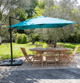 Parasol déporté carré 3x3m...