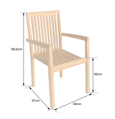 Lot de 4 chaises de jardin...