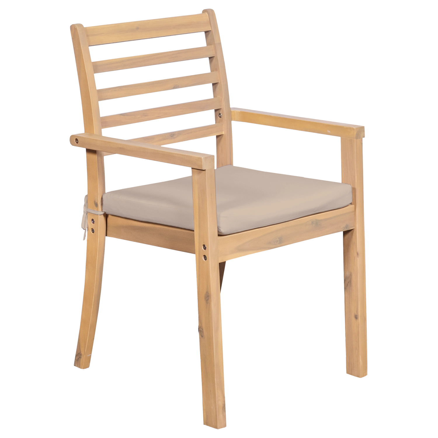 Uitschuifbare tuinset 180/240cm PADAR in acaciahout 8 zits - zandkussens
