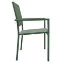 VENEZIA uitschuifbare tuinset 90/180 in saliegroen textilene 8-zits - saliegroen aluminium