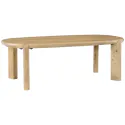 Mesa de centro em madeira maciça de manga tingida clara 120cm