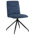 Lot de 2 chaises en tissu bleu AREN