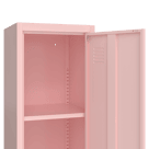 Armoire en métal 1 porte rose