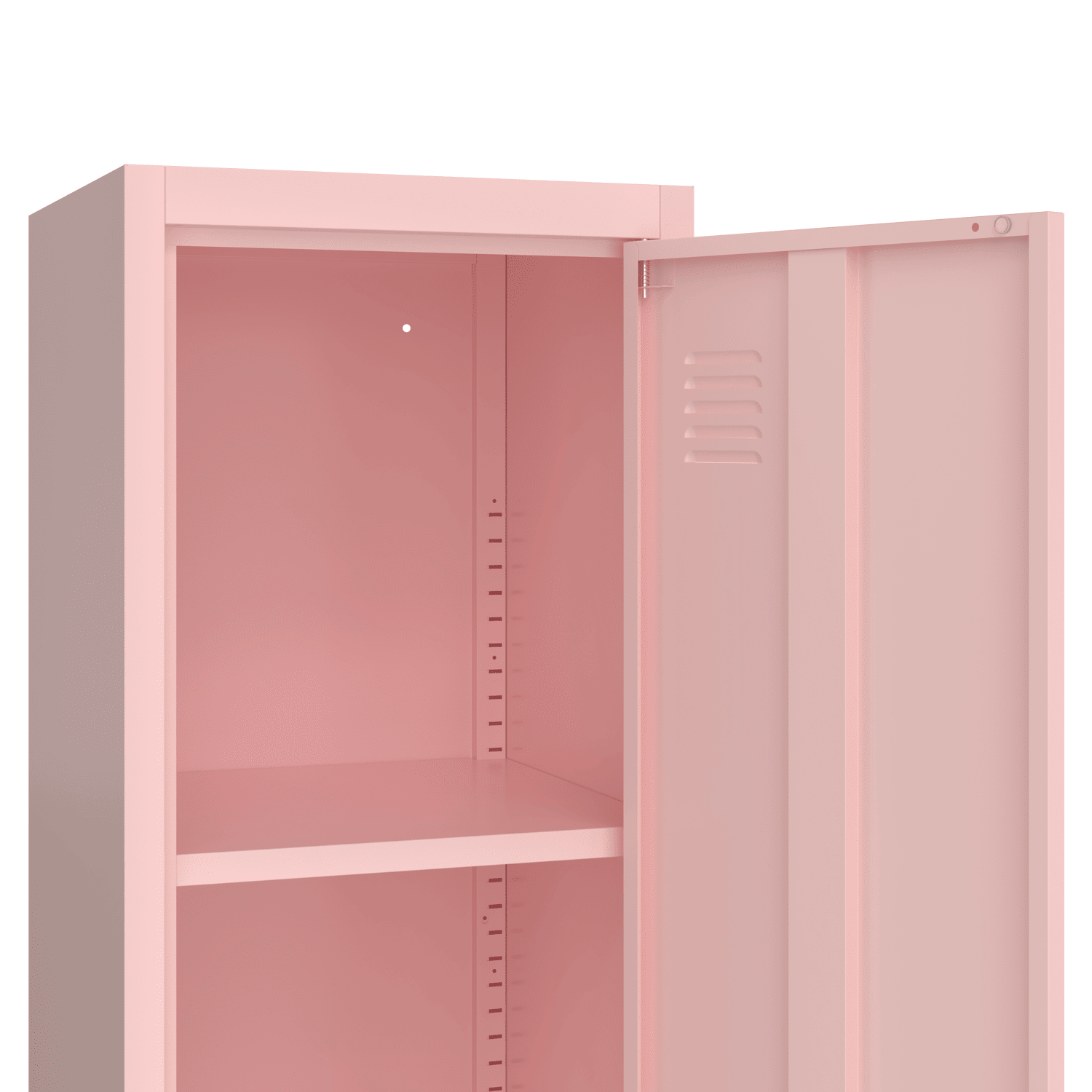 Armoire en métal 1 porte rose