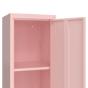 Armoire en métal 1 porte rose