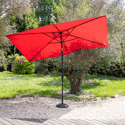 HAPUNA rechthoekige paraplu 2x3m rood