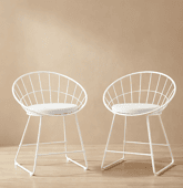 Lot de 2 chaises en métal...