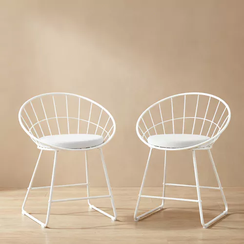 Lot de 2 chaises en métal...