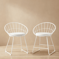 Lot de 2 chaises en métal...