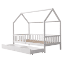 Kinderbed 190x90cm wit met lades MARCEAU