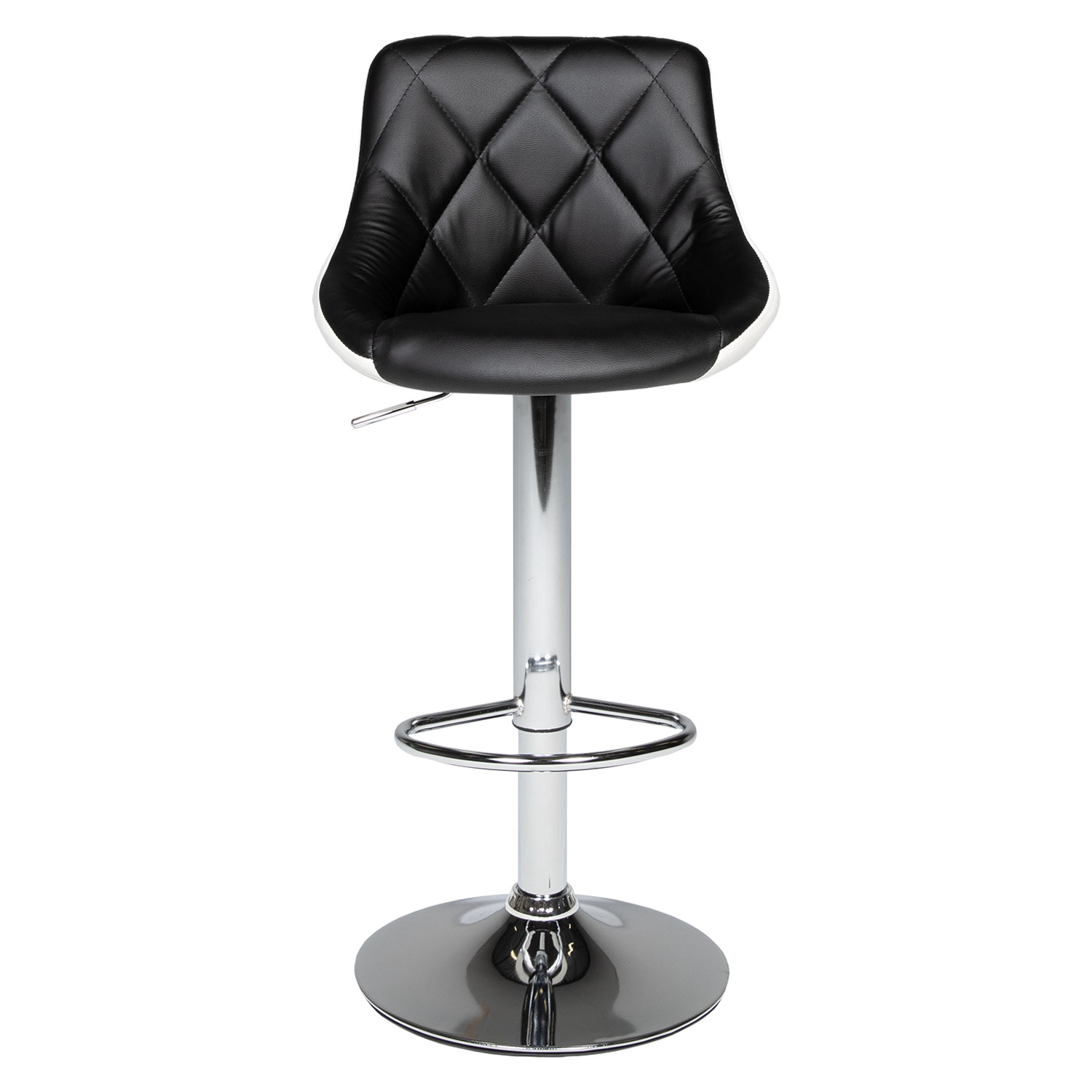 Tabouret de bar noir et blanc JASPER