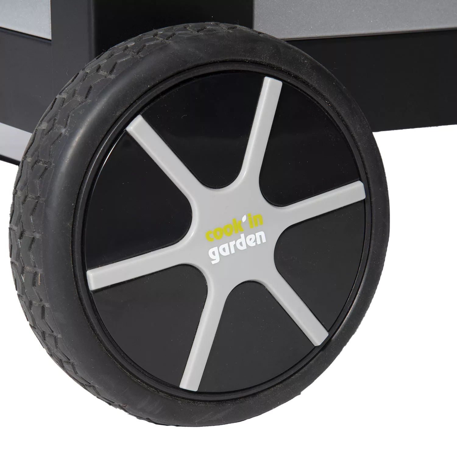 COOK'IN GARDEN - Carrito negro para plancha NOVA