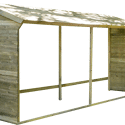 CERLAND - Abri bûches 203x114,5x410cm MEMPHIS XXL