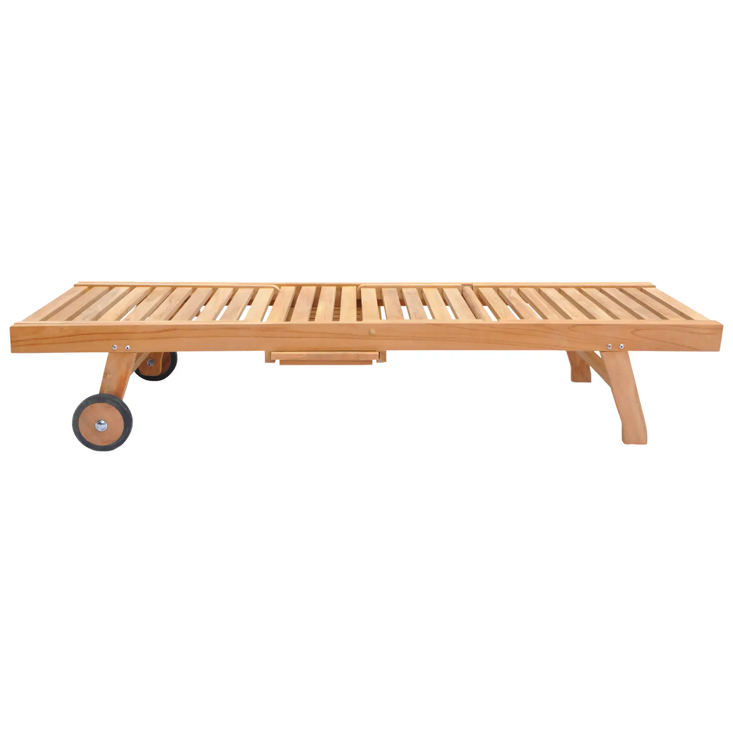 Set di lettini e tavolini pieghevoli in teak