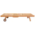 Set di lettini e tavolini pieghevoli in teak