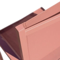 Conjunto de mobiliário de jardim extensível VENEZIA 90/180 em terracota textilene 8 lugares - terracota alumínio