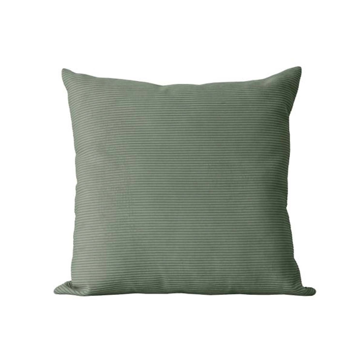 Cojín cuadrado 45x45cm de pana verde Dune