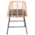 Set di 2 sedie in rattan sintetico con cuscini OKA