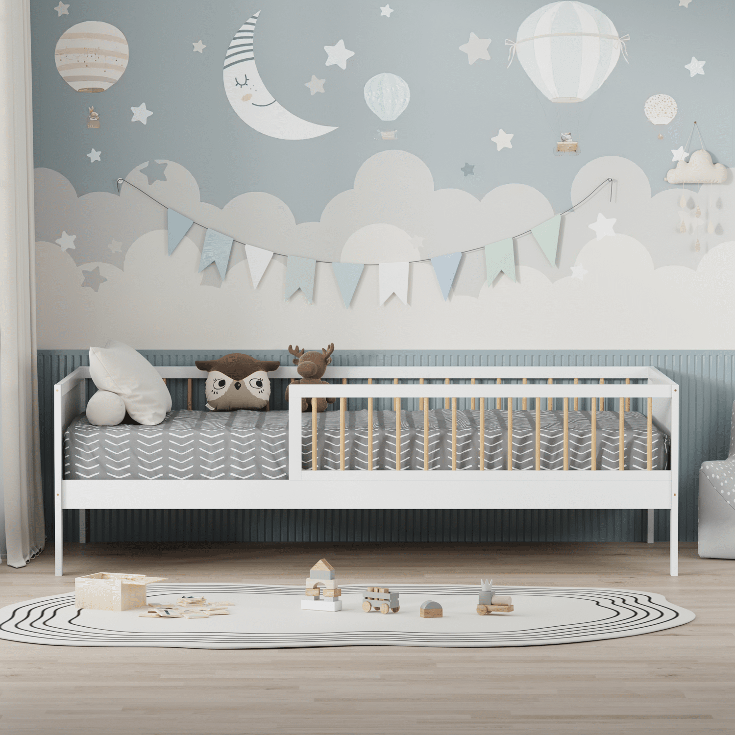 Letto per bambini 190x90cm bianco ADAM