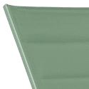 Conjunto de tumbona y mesa auxiliar BARBADOS de textilene verde salvia - aluminio verde salvia