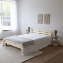 Lit en bois avec tête de lit 140x200cm FINN
