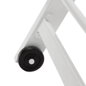 Bain de soleil en textilène blanc - aluminium blanc