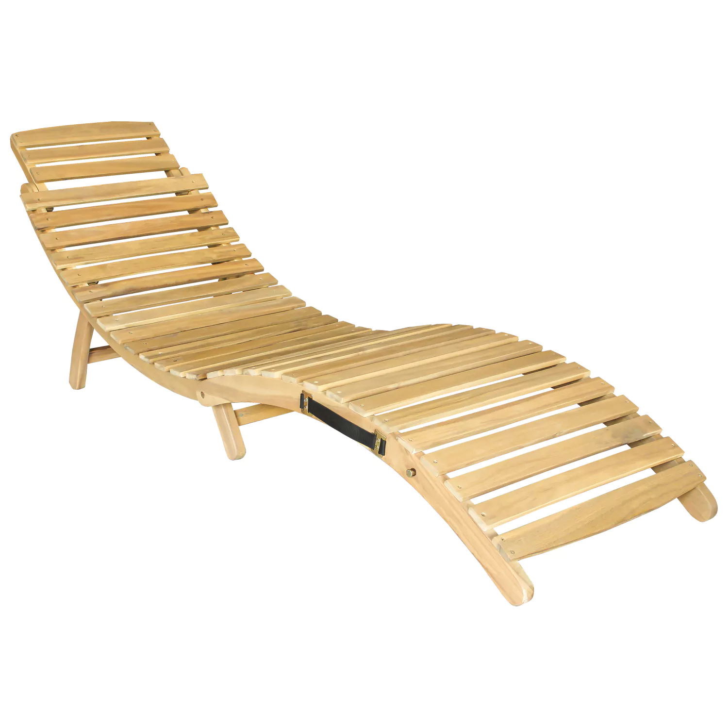 Lettino pieghevole in acacia KOMODO