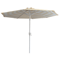 2,70m diameter ronde BANDOL rechte parasol met gele strepen
