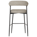 Lot de 2 tabourets de bar en tissu vert chiné THEA