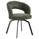 Chaise en chenille verte EHBA