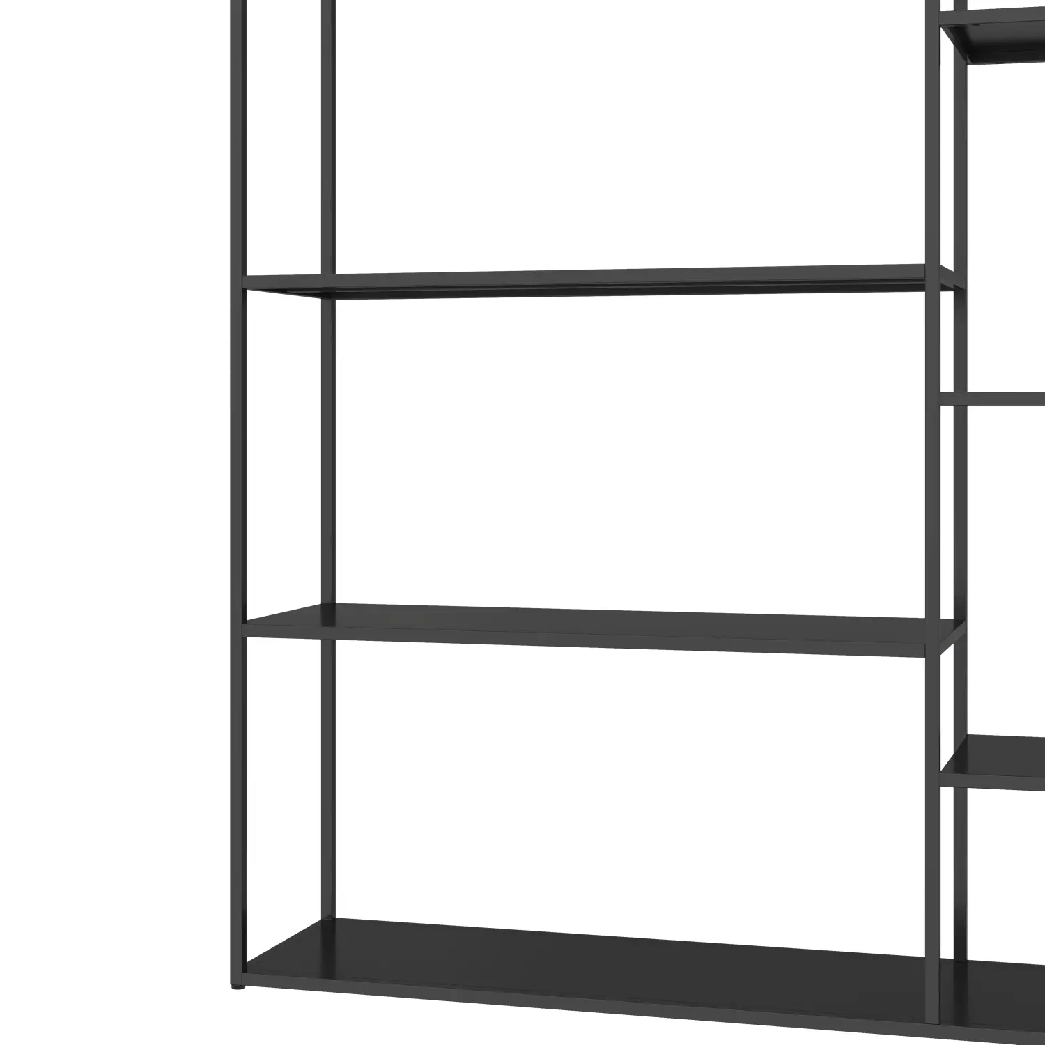 Estantería de metal 189cm negra